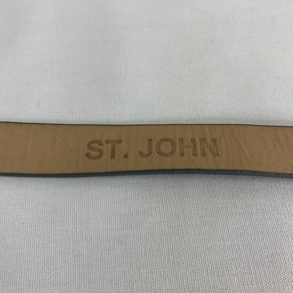 St Johns Italian Leather Fashion Waist Belt Sz L main image 8